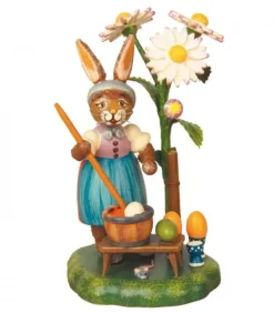 Lapin De Paques En Bois Peintre D'Oeufs Colores|Hubrig, figurines pour enfant Online