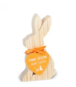 Lapin En Bois Naturel, 10 Cm|Waldfabrik, photophore en bois et étoile sapin de Noël Outlet