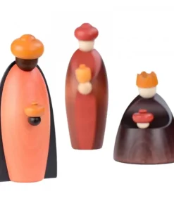 Les Trois Rois Mages Et Leurs Offrandes, 12 Cm|Köhler, Père Noël en bois Clearance