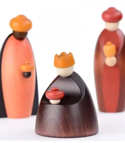 Les Trois Rois Mages Et Leurs Offrandes, 12 Cm|Köhler, Père Noël en bois Clearance