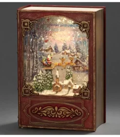 Livre De Noël Lanterne À Neige, Père Noël Dans Un Traineau|Konstsmide, guirlandes lumineuses de Noël Clearance