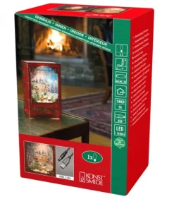 Livre De Noël Lanterne À Neige, Père Noël Dans Un Traineau|Konstsmide, guirlandes lumineuses de Noël Clearance