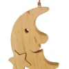 Lune En Bois De Chene A Suspendre Avec Une Etoile 12,5 Cm|Waldfabrik, photophore en bois et étoile sapin de Noël Sale
