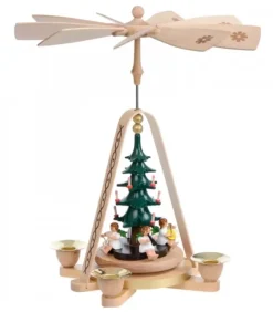 Manège De Noël, Anges Musiciens Autour Du Sapin|Richard Glasser, Pyramides de Noël allemandes New