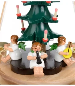 Manège De Noël, Anges Musiciens Autour Du Sapin|Richard Glasser, Pyramides de Noël allemandes New