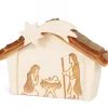 Mini Crèche De Noël En Bois 4 Cm, Avec Nativite Gravee Au Laser|Waldfabrik, photophore en bois et étoile sapin de Noël New