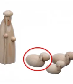 Mouton En Bois Pour Crèche De Noël, 3.5 Cm|Schalling, crèche moderne Outlet