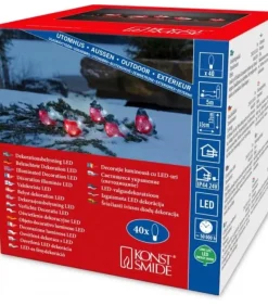 Oiseaux Lumineux Led, 5 Rouge-Gorge|Konstsmide, guirlandes lumineuses de Noël