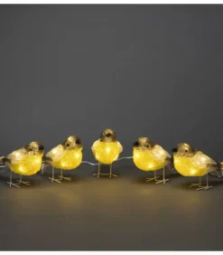 Oiseaux Lumineux Led En Acrylique, 5 Chardonnerets|Konstsmide, guirlandes lumineuses de Noël Online
