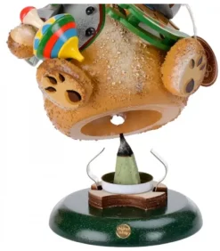 Ourson Brule-Encens Avec Cheval De Bois Et Toupie|Hubrig, figurines pour enfant