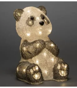 Panda Lumineux Led 27 Cm En Acrylique, 40 Diodes Blanc Chaud|Konstsmide, guirlandes lumineuses de Noël Best