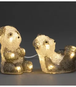 Pandas Lumineux En Acrylique Led, Lot De 5, 11,5 Cm|Konstsmide, guirlandes lumineuses de Noël Online