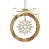 Pendentif En Bois D'Olivier Motif Cristal De Neige N°1|Waldfabrik, photophore en bois et étoile sapin de Noël Sale