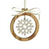Pendentif En Bois D'Olivier Motif Cristal De Neige N°3|Waldfabrik, photophore en bois et étoile sapin de Noël Outlet
