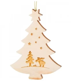 Pendentif Sapin De Noël En Bois, Elan|Waldfabrik, photophore en bois et étoile sapin de Noël Online
