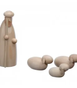 Personnage De Crèche, Berger Et Moutons, 6 Cm|Schalling, crèche moderne Clearance