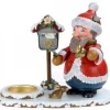 Personnage Porte Encens Père Noël Avec Bougeoir|Hubrig, figurines pour enfant Discount