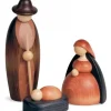 Personnages Grande Crèche De Noël : Enfant Jesus, Joseph, Marie, 17 Cm|Köhler, Père Noël en bois Sale