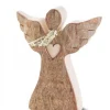 Petit Ange De Noël En Bois, Avec Coeur Et Echarpe, 6,5 Cm|Waldfabrik, photophore en bois et étoile sapin de Noël Online