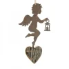 Petit Ange En Metal A Suspendre Et Lanterne Dans La Main|Waldfabrik, photophore en bois et étoile sapin de Noël Online
