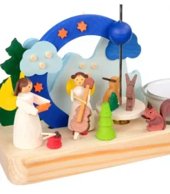 Petit Carrousel En Bois Anges Musiciens|Graupner, décoration de sapin de Noël, Déco Noël enfant Hot