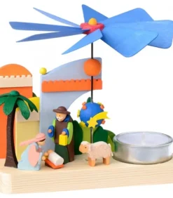 Petit Carrousel En Bois Crèche De Noël|Graupner, décoration de sapin de Noël, Déco Noël enfant Discount