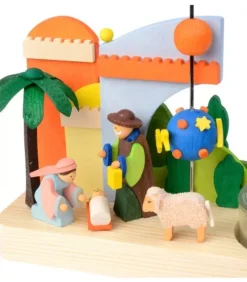 Petit Carrousel En Bois Crèche De Noël|Graupner, décoration de sapin de Noël, Déco Noël enfant Discount