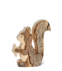 Petit Ecureuil En Bois 7,5 Cm|Waldfabrik, photophore en bois et étoile sapin de Noël Online