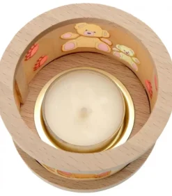 Petit Photophore En Bois, Famille Oursons|Richard Glasser, Pyramides de Noël allemandes Discount