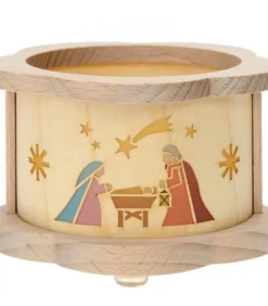 Petit Photophore En Bois Crèche De Noël|Richard Glasser, Pyramides de Noël allemandes Clearance