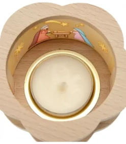 Petit Photophore En Bois Crèche De Noël|Richard Glasser, Pyramides de Noël allemandes Clearance