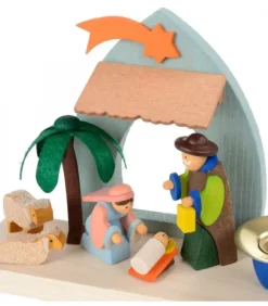 Petite Crèche De Noël Pour Enfant Avec Bougeoir|Graupner, décoration de sapin de Noël, Déco Noël enfant Outlet