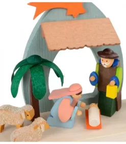 Petite Crèche De Noël Pour Enfant Avec Bougeoir|Graupner, décoration de sapin de Noël, Déco Noël enfant Outlet