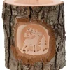 Photophore En Bois Cisele, Cerf En Foret|Waldfabrik, photophore en bois et étoile sapin de Noël Sale