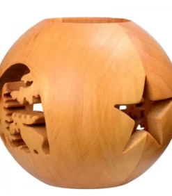 Photophore En Bois Forme Spherique, Motif, Motif Elan|Waldfabrik, photophore en bois et étoile sapin de Noël Clearance