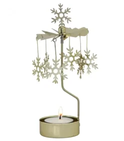 Photophore Noël Flocons De Neige Dores|Pluto Produkter, déco de Noël Scandinave Sale