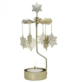 Photophore Noël Flocons Dores|Pluto Produkter, déco de Noël Scandinave Online