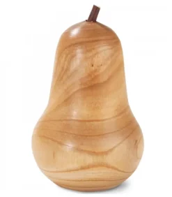 Poire En Bois Poli, 5,5 Cm|Waldfabrik, photophore en bois et étoile sapin de Noël