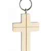 Porte-Clés Croix En Bois Avec Croix, 5 Cm|Waldfabrik, photophore en bois et étoile sapin de Noël Online