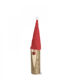 Père Noël En Bois Avec Nez Rouge Et Bonnet En Feutre, 10 Cm|Waldfabrik, photophore en bois et étoile sapin de Noël Discount