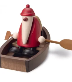 Père Noël En Bois Sur Une Barque|Köhler, Père Noël en bois Outlet