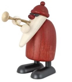 Père Noël En Bois Trompettiste|Köhler, Père Noël en bois