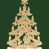 Père Noël Et Rennes Dans Sapin De Noël Led En Bois|Ratags, décos de Noël lumineuses en bois Best