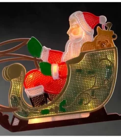 Père Noël Lumineux Avec Rennes Et Traineau|Konstsmide, guirlandes lumineuses de Noël Outlet