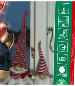 Père Noël Lumineux Qui Salue|Konstsmide, guirlandes lumineuses de Noël Sale