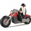 Père Noël Moderne A Moto Au Look Rocker|Köhler, Père Noël en bois Hot