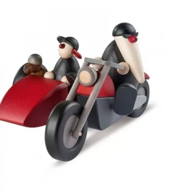 Père Noël Moderne En Side-Car Au Look Rocker|Köhler, Père Noël en bois Outlet
