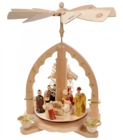 Pyramide A 4 Bougies En Bois Pour Un Noël Traditionnel|Richard Glasser, Pyramides de Noël allemandes Online