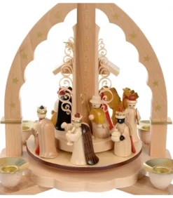 Pyramide A 4 Bougies En Bois Pour Un Noël Traditionnel|Richard Glasser, Pyramides de Noël allemandes Online