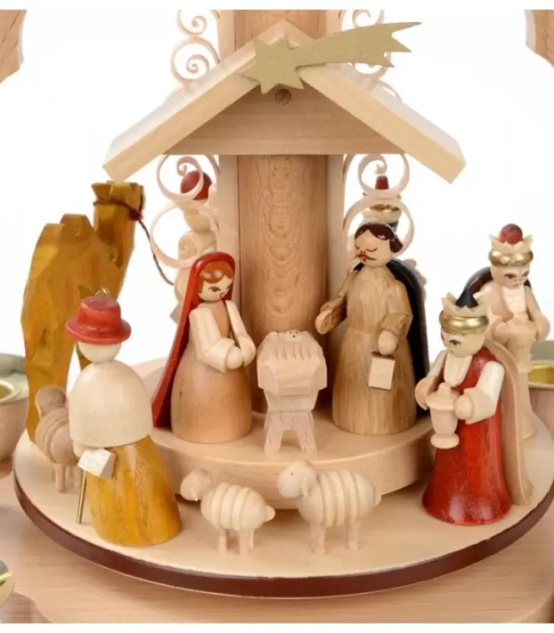 Pyramide A 4 Bougies En Bois Pour Un Noël Traditionnel|Richard Glasser, Pyramides de Noël allemandes Online